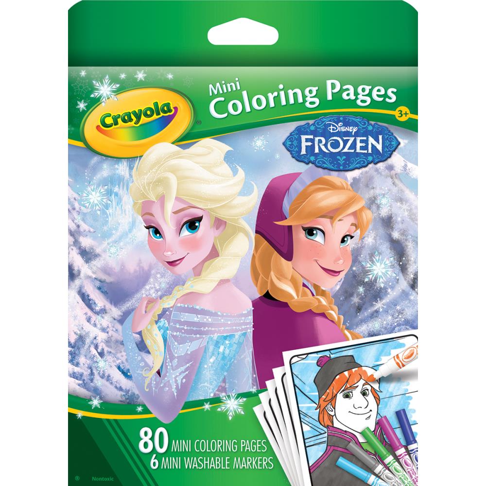 MINI COLORING PAGE DISNEY FROZEN CRAYOLA