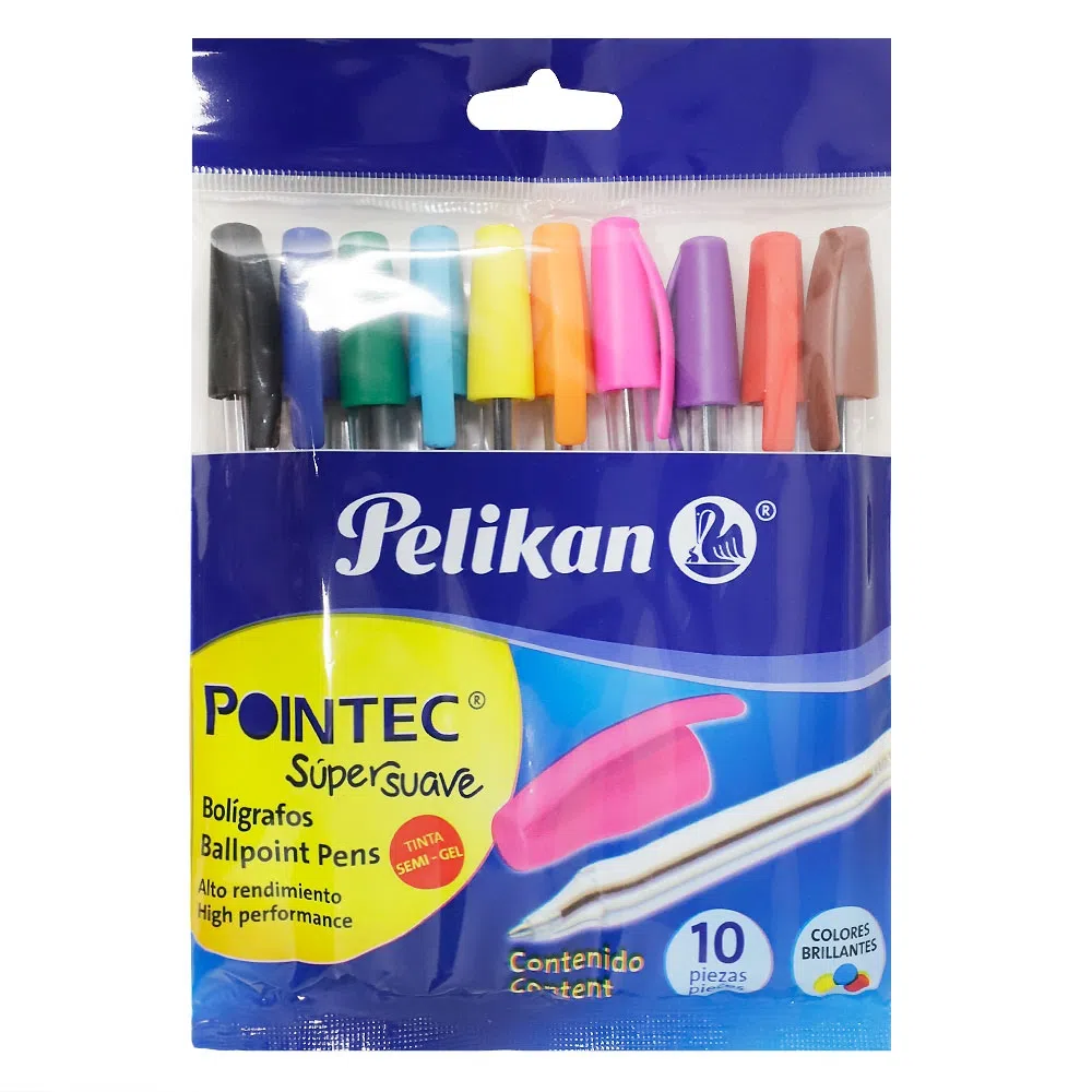 BOLIGRAFO POINTEC 10 PACK PELIKAN