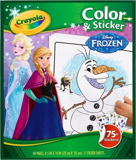 COLOR & STICKER CRAYOLA FROZEN