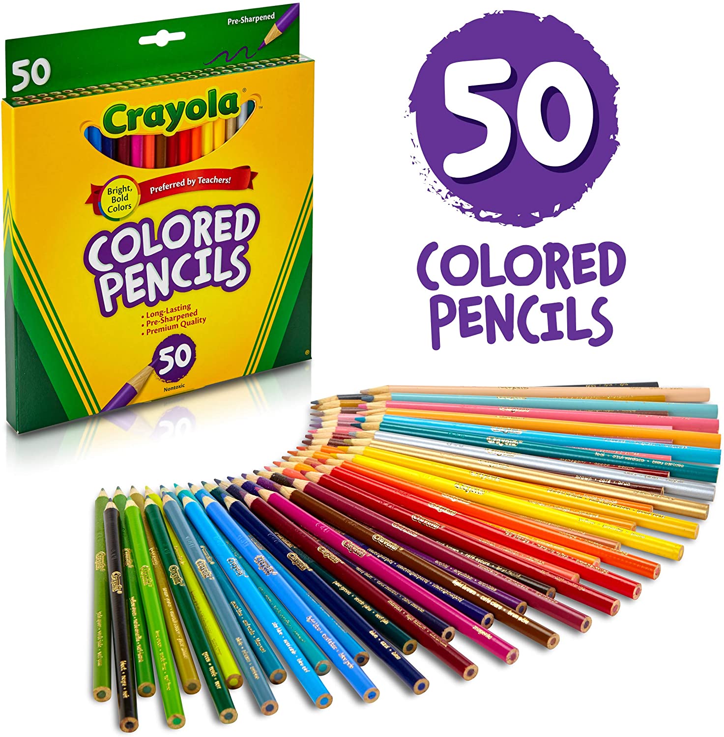 LAPICES DE COLOR CRAYOLA 50 UNIDADES