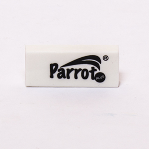 Borrador parrot de goma blanco