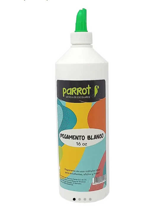 PEGAMETNO BLANCO 500 GRM PARROT 16 ONZ/ 250 G