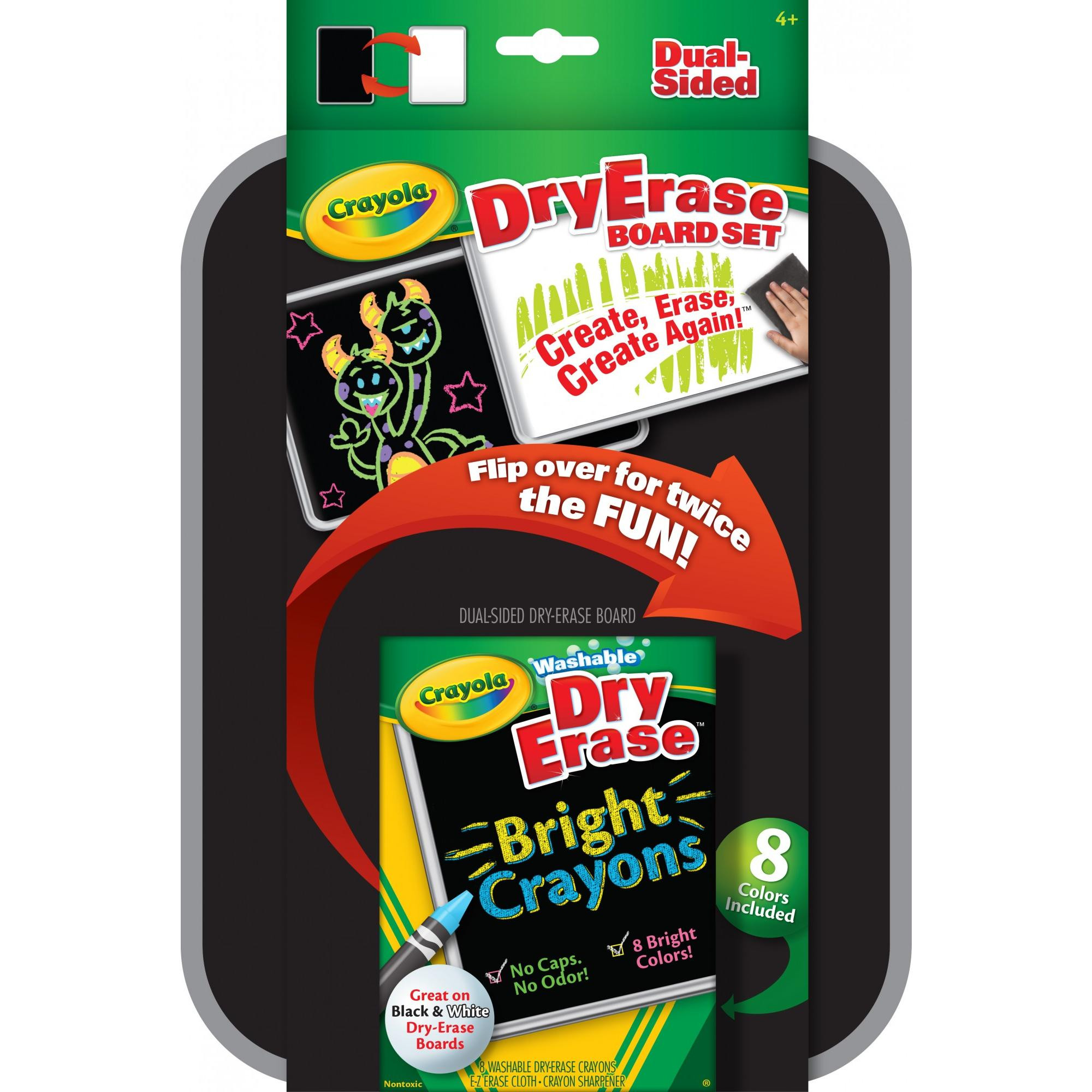 PIZARRA ACRILICA CRAYOLAS CON MARCADORES 8 COLORES DUAL SIDED