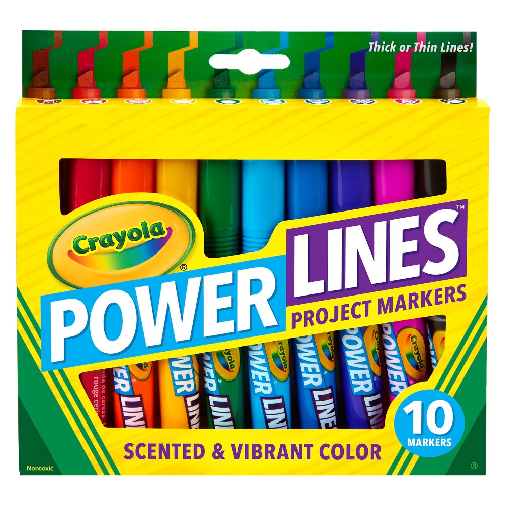 MARCADORES POWERLINES CRAYOLA 10 UND