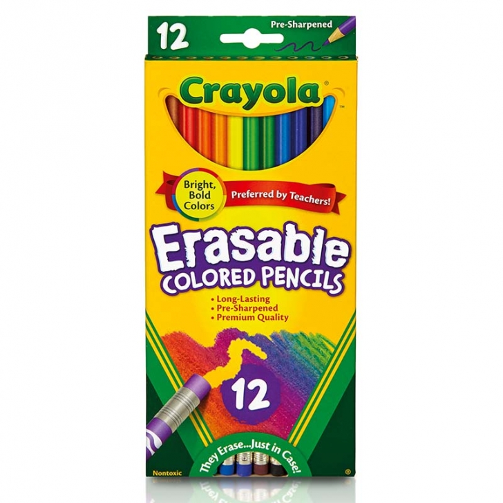 LAPICES DE COLOR CRAYOLA BORRABLE 12 UNIDADES